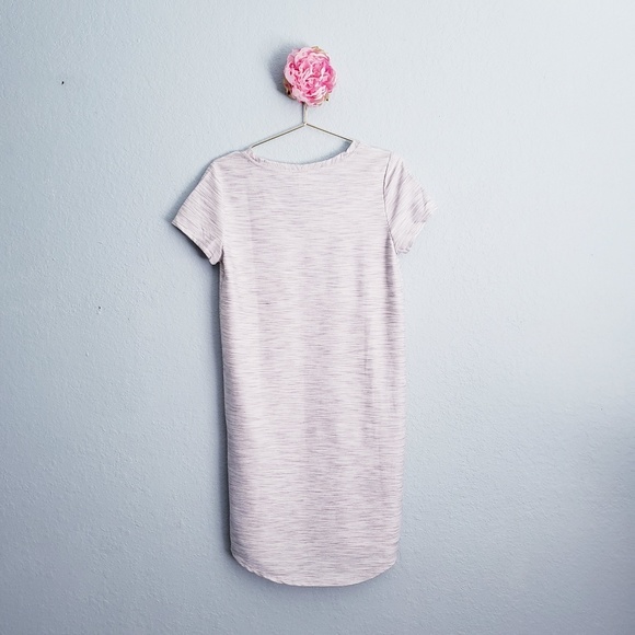 3 FOR $15  Merona V-neck Textured T-shirt Dress - Picture 3 of 6